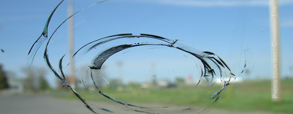 Deluxe Glass can repair the stone chip in your vehicle's windshield